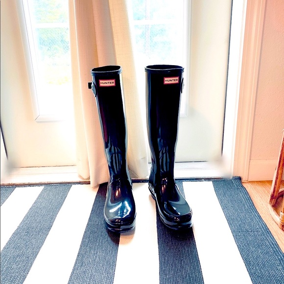 🖤🤍 Hunter Women's Original Tall Rain Boot - Picture 2 of 7